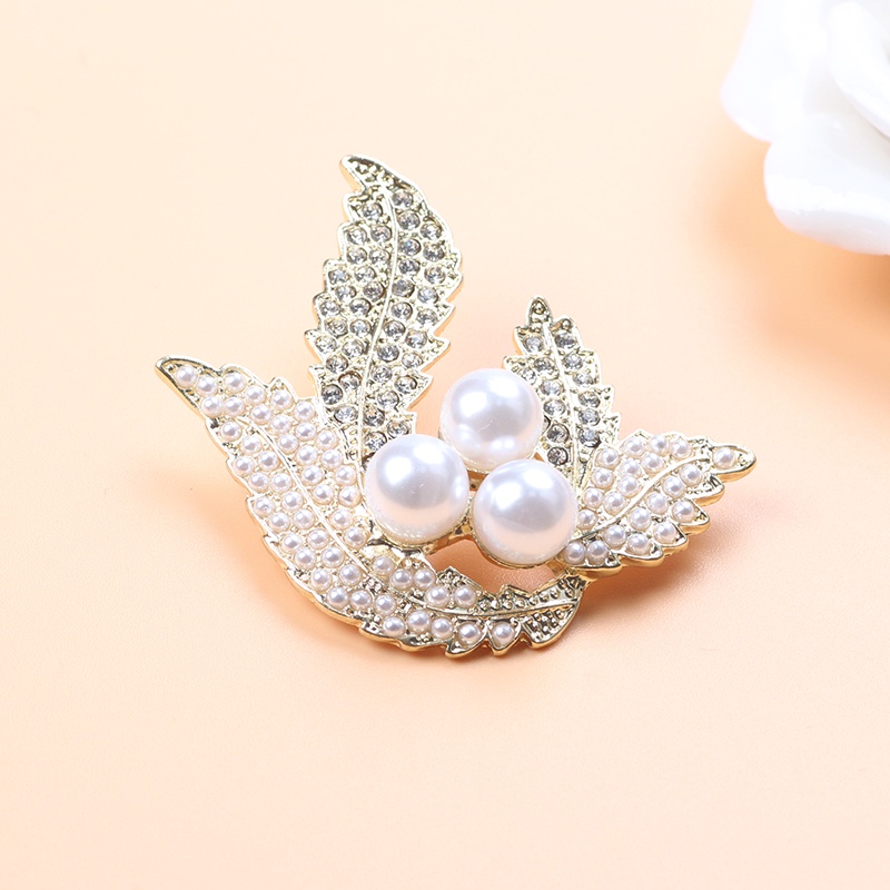 Mới Ghim Cài Áo Hình Hoa Đính Ngọc Trai Nhân Tạo Thời Trang Cho Nữ