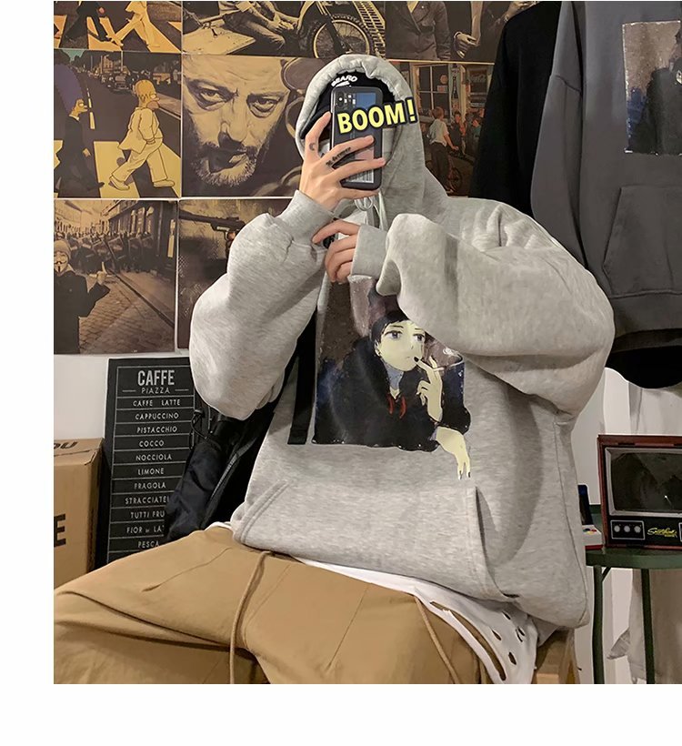 Áo Hoodie Cổ Thuyền Dáng Rộng Thời Trang Cho Nam | BigBuy360 - bigbuy360.vn