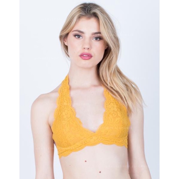 [GIÁ SỐC] Áo lót nữ tròng cổ halter bralette ren trơn nhiều màu chính hãng ANEMONE | BigBuy360 - bigbuy360.vn