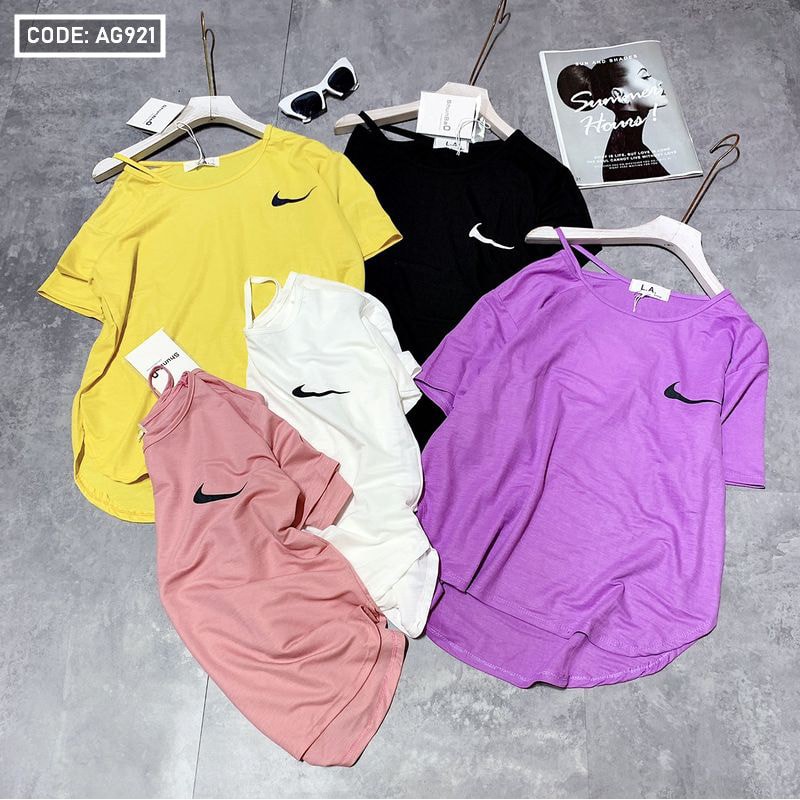 Áo thun nữ lai bầu cá tính hàng Quảng Châu/GUANGZHOU female t-shirt | BigBuy360 - bigbuy360.vn