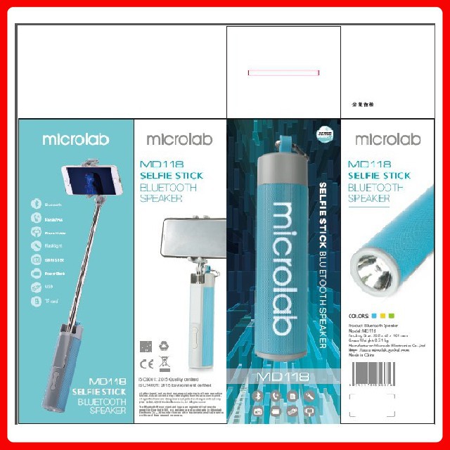 Loa Bluetooth Microlab MD118 kèm gậy Sefile  - Hàng Chính Hãng BH 12 Tháng