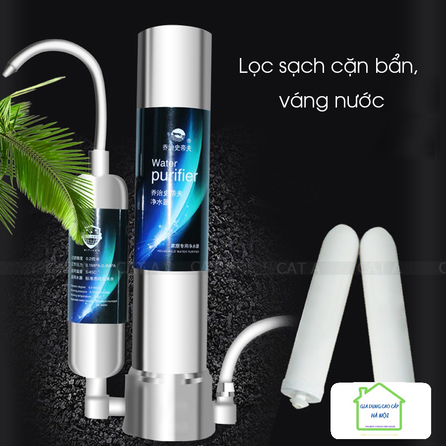 MÁY LỌC NƯỚC MINI TẠI VÒI WATER PURIFIER Máy Lọc Nước Tại Vòi - Máy Lọc Nước Mini Phục Hồi Nguồn Nước Sinh Hoạt, Bảo Vệ