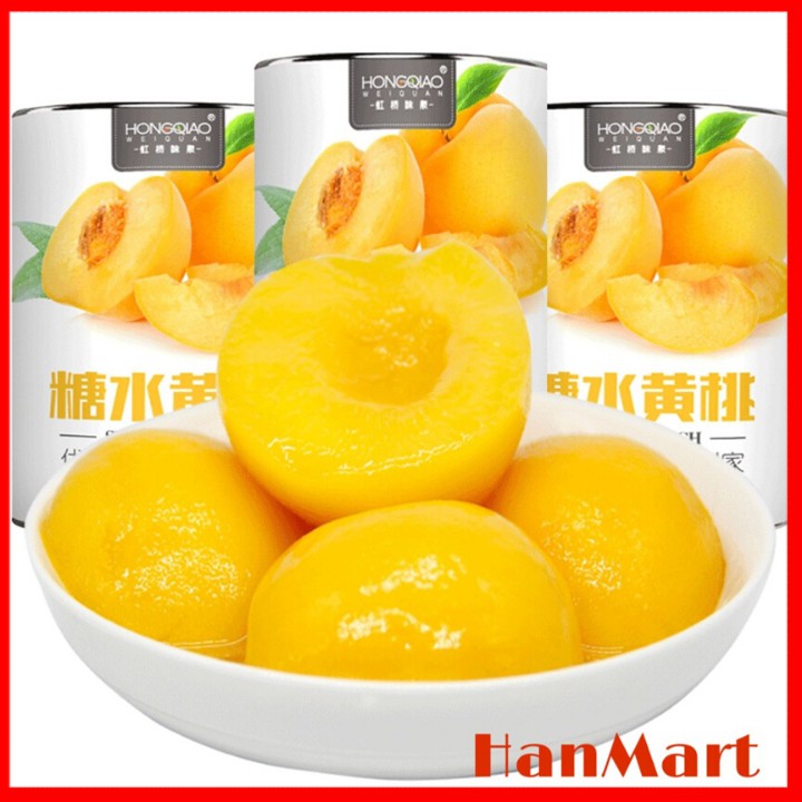 ĐÀO NGÂM BỔ ĐÔI ĐÓNG HỘP 425 GRAM SIÊU NGON ĐÀO ĂN SẴN