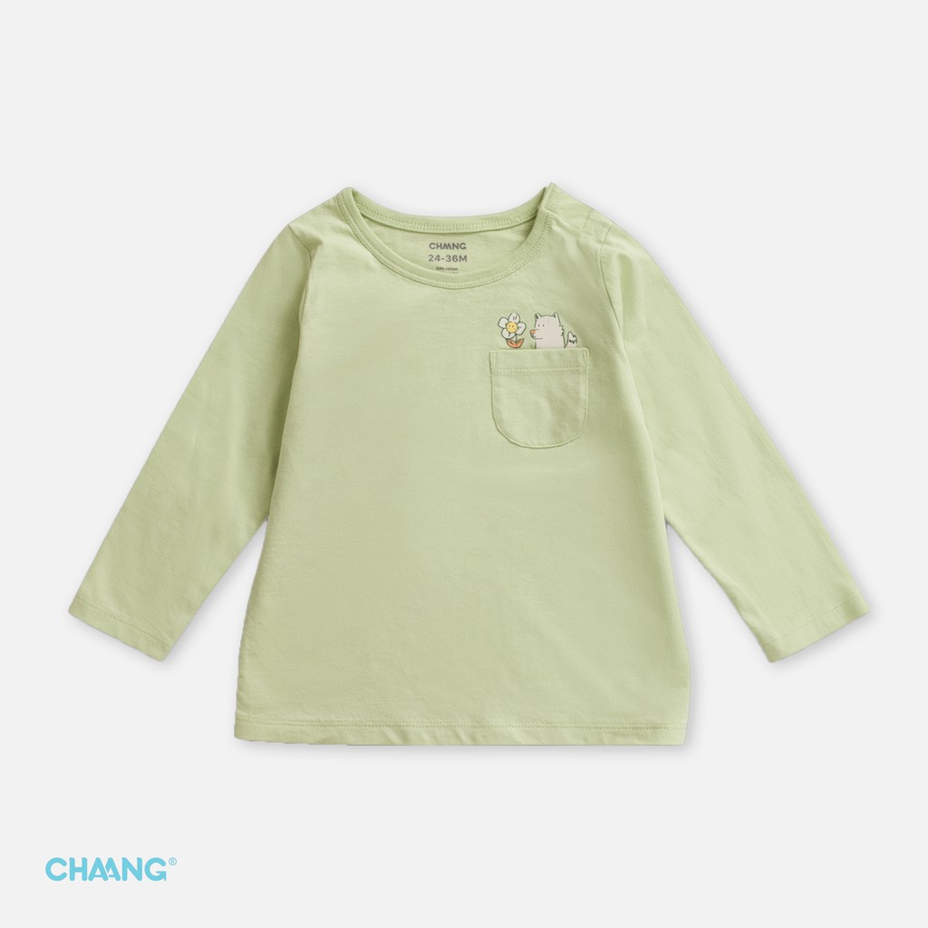 Áo Dài Tay Bé Trai CHAANG Garden Xanh Lá Babychum.68