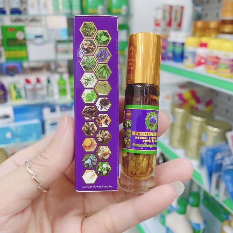 Dầu thảo dược Otop Thái Lan dầu gió nhân sâm thảo mộc Thái Lan