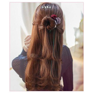 DÂY BÚI TÓC - THANH ĐỊNH HÌNH TÓC KB1384 CHO BẠN GÁI KIỂU DÁNG HOA RƠI SANG TRỌNG [Giá sỉ] [Sãn hàng]