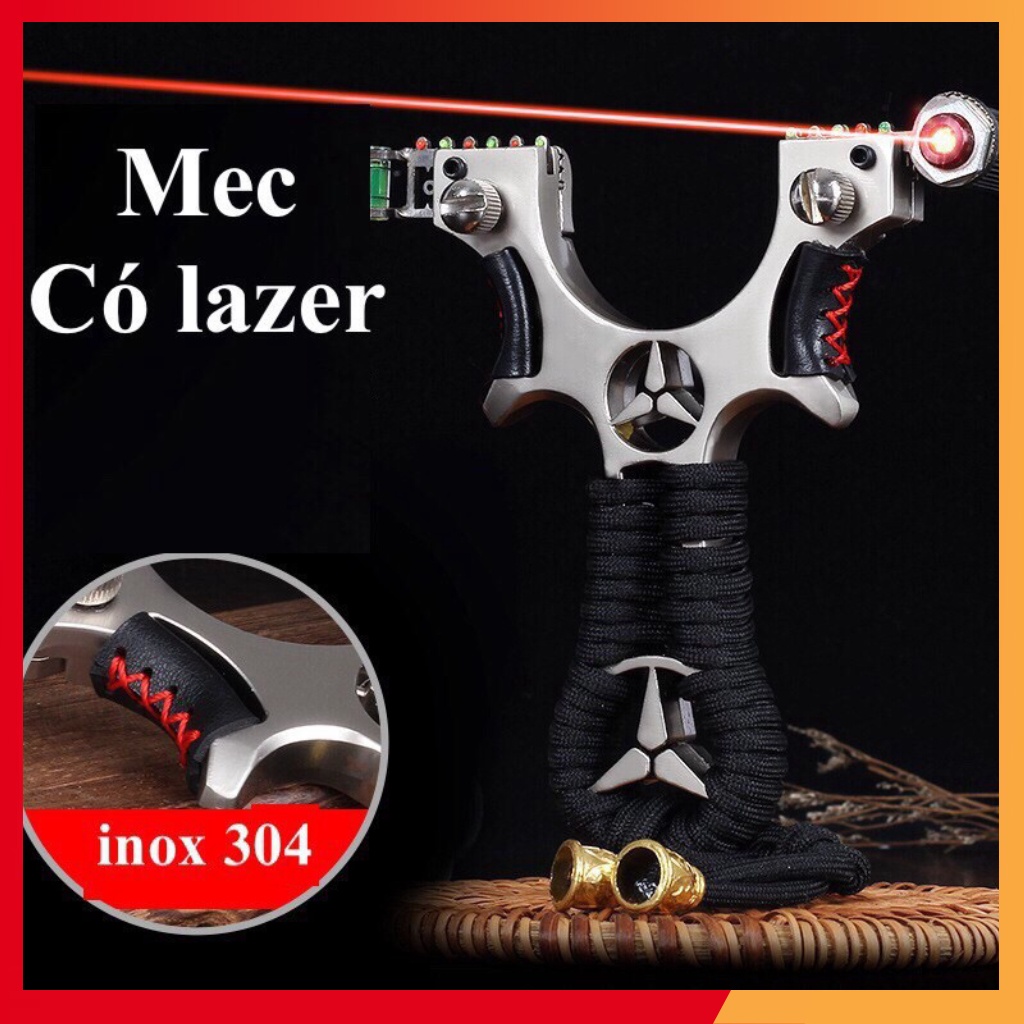 Ná Cao Su Bắn Chim Mec Có Laze Cao Cấp Tặng 2 dây thun 1mm siêu dai - Ná VTA