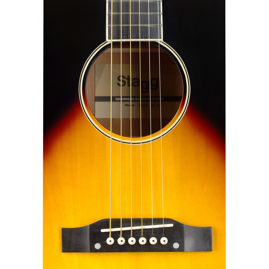Đàn Guitar Acoustic Stagg SA35 DS-VS ( Tặng kèm bao da, capo, pic, ty chỉnh cần )