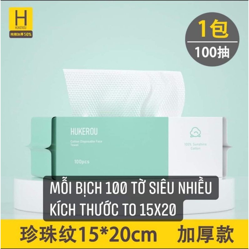 combo 2 bịch khăn giấy rửa mặt