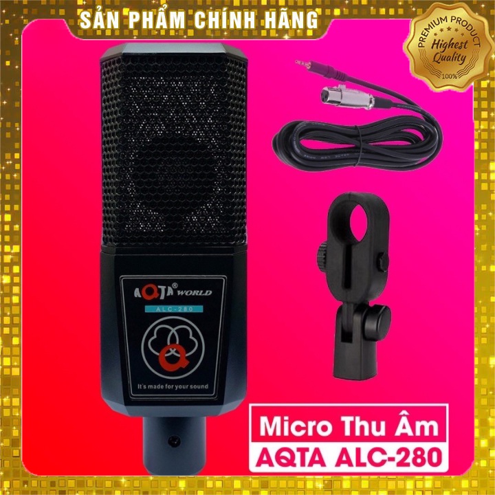 [Mã ELHACE giảm 4% đơn 300K] Mic Thu Âm Livestream AQTA ALC 280 Chính Hãng Bh 6 Tháng