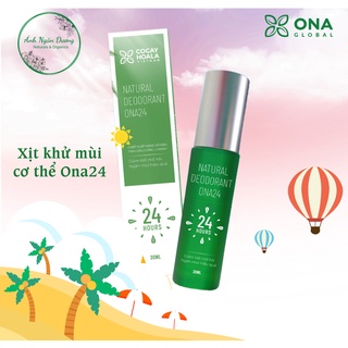 Xịt khử mùi cơ thể ona24 - giảm tiết mồ hôi và ngăn mùi cơ thể lên đến 24h