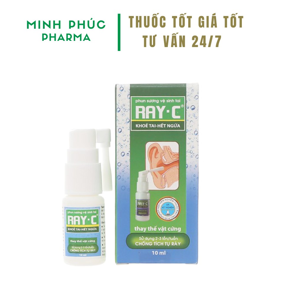 Xịt Tan Ráy Tai Ray C Giúp Sạch Tai, An Toàn Hiệu Quả