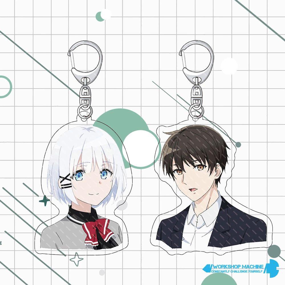 Móc Khóa Hình Nhân Vật Anime Hai Mặt Bằng Acrylic