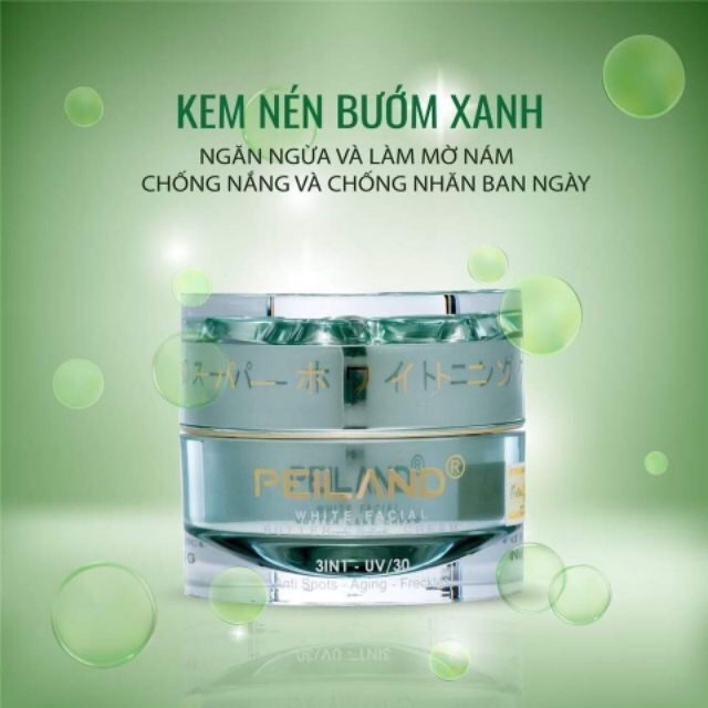 KEM NÉN PEILAND BƯỚM XANH NGĂN NGỪA VÀ LÀM MỜ NÁM, CHỐNG NẮNG VÀ CHỐNG NHĂN 25GR BAN NGÀY 25GR
