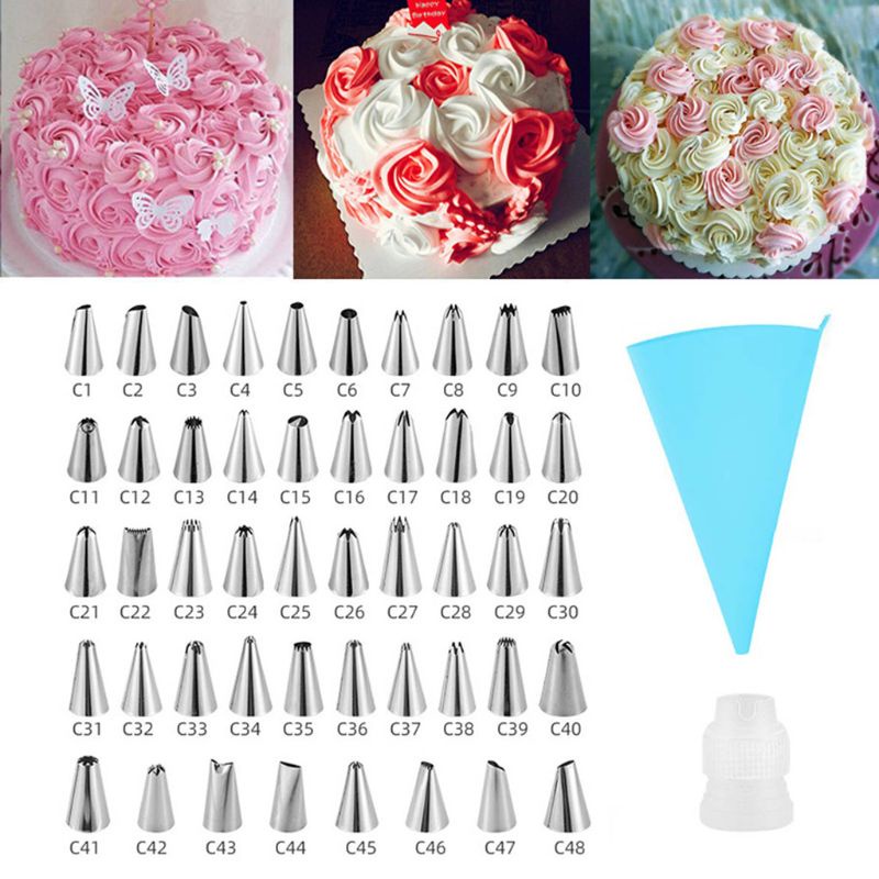 Bộ 50 Đuôi Bắt Bông Kem Trang Trí Bánh | BigBuy360 - bigbuy360.vn