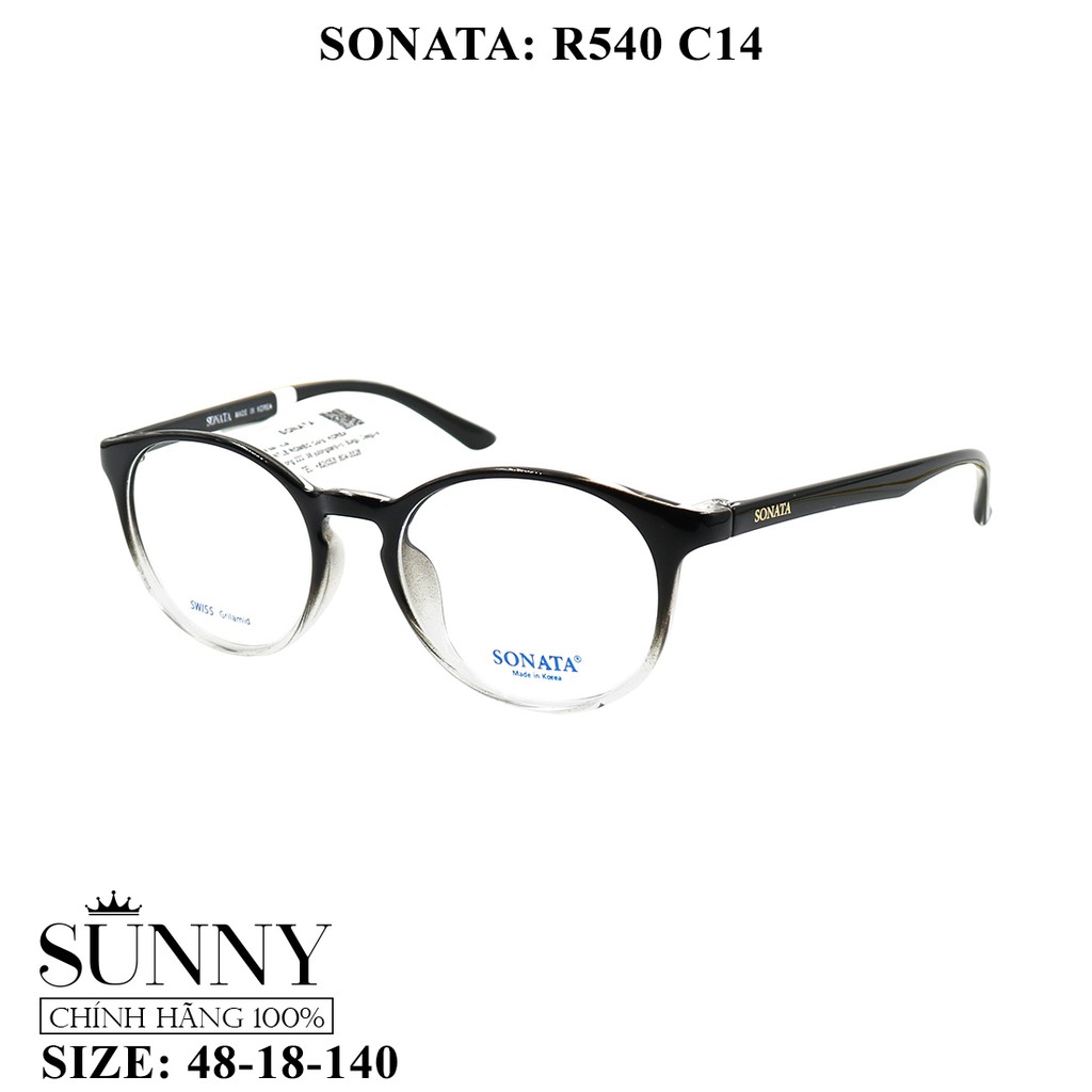 Gọng kính nam nữ thời trang Sonata R540 chính hãng, bảo hành toàn quốc