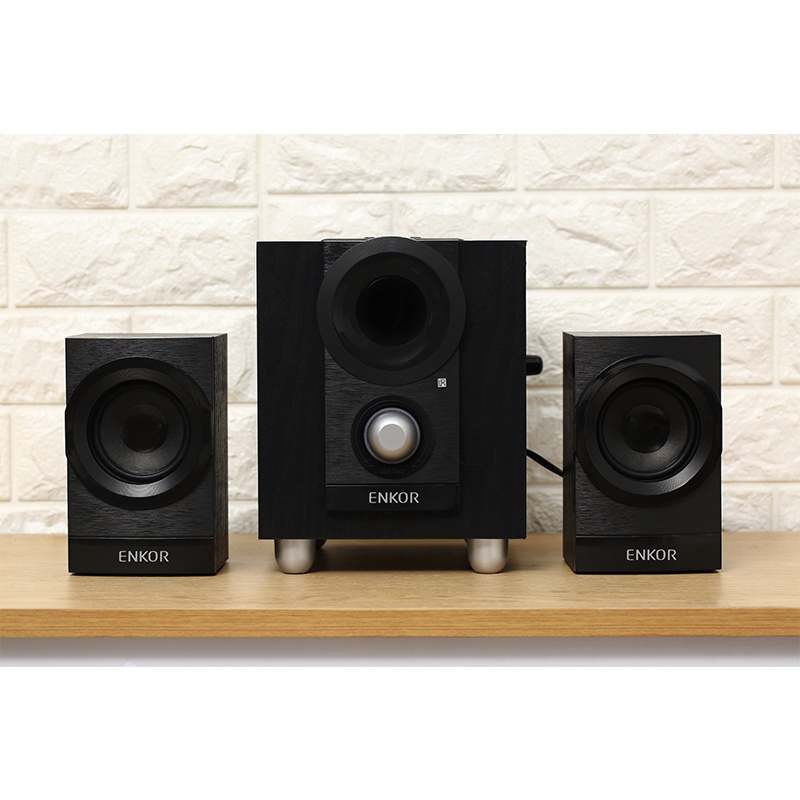 Loa vi tính Bluetooth Enkor E700 Đen - 2.1