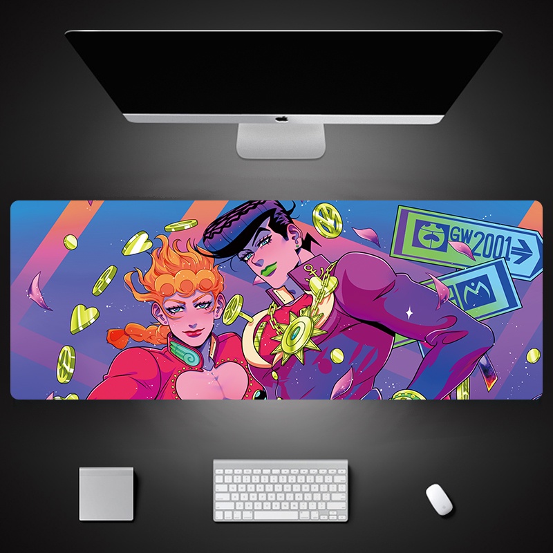 Tấm Lót Chuột Và Bàn Phím Cỡ Lớn In Hình Anime Jojo 'S Bizarre Adventure