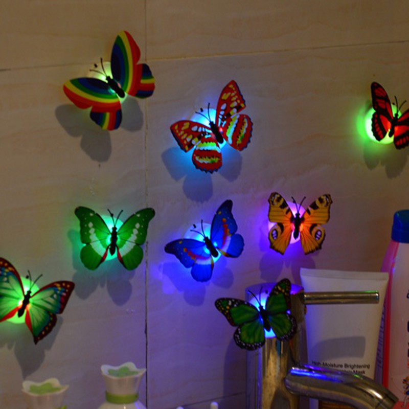 Đèn ngủ LED hình bướm nhiều màu trang trí phòng
