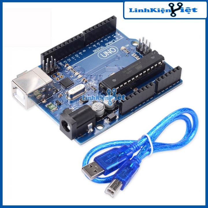 Chíp Cắm - Tặng Dây Kết Nối - KIT Arduino Uno R3 - Atmega 328P