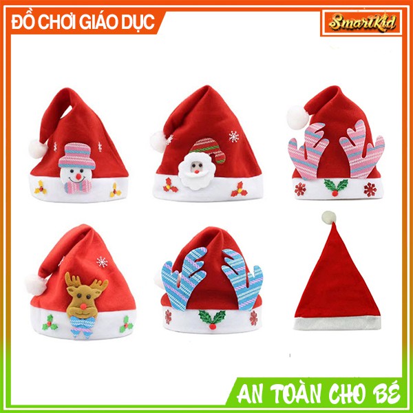 Mũ Ông Già Noel Giáng Sinh - Nón Ông Già Noel Người Lớn Và Trẻ Em