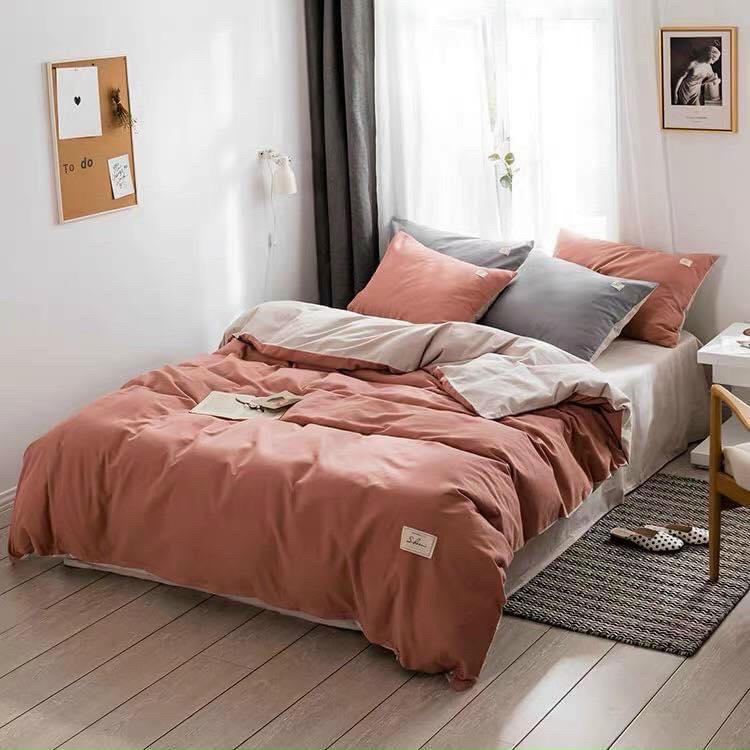 Giá Sỉ - Bộ ga giường Cotton Tici 3 món phong cách Hàn Quốc với đủ mọi size nệm