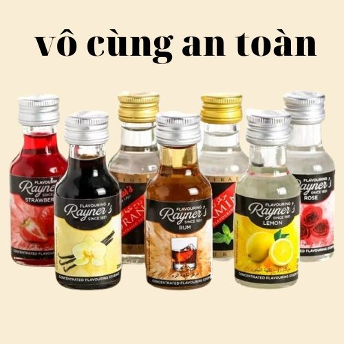 Hương Vani Vanilla làm bánh nấu chè Rayner Tinh chất tạo hương và vị kem, béo ngậy cho thực phẩm, đồ uống Dung tích 28ml