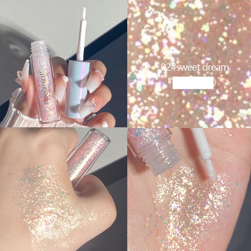 Set 3 Nhũ Mắt Dạng Kem Gel HERORANGE Magic Star River Streamer Eyeshadow