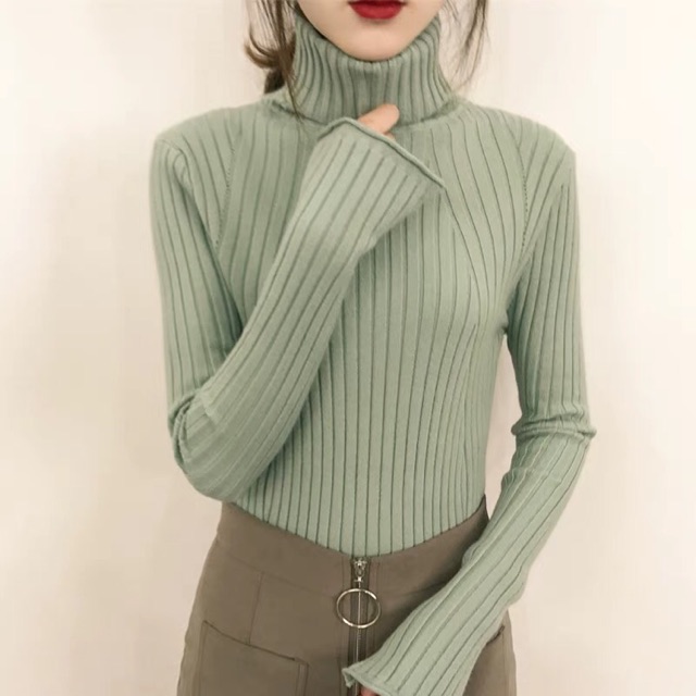 áo len cổ lọ áo len đẹp nhiều màu phối đồ cực chill cho nữ ( order ML)