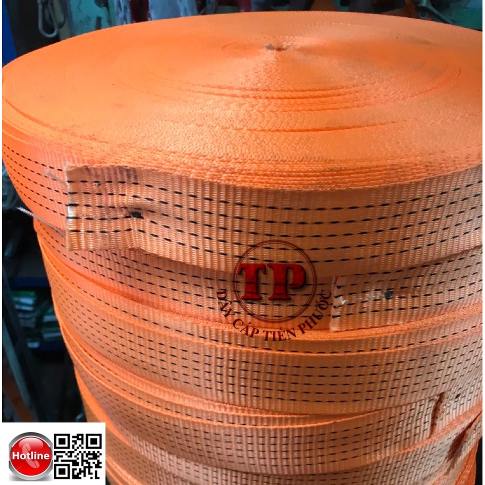 Dây chằng hàng, Dây bẹ,  buộc hàng, cáp vải,dây cứu sinh,  đai vải bản 50mm, 70mm, 80mm, 100mm