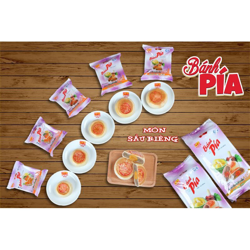 Bánh Pía Khoai Môn Sầu Riêng Trứng Muối Tân Huê Viên - Túi 600g - Đặc Sản Sóc Trăng