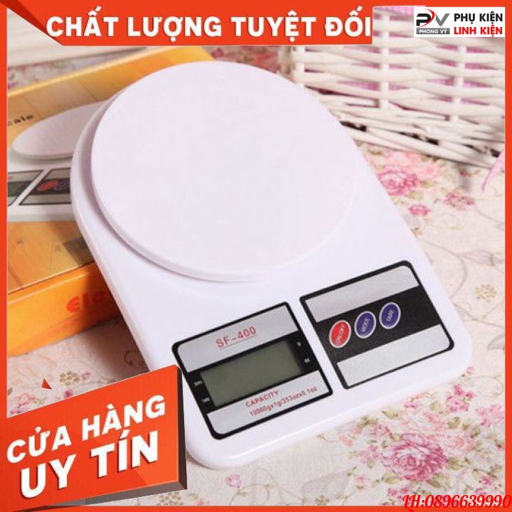 Cân Tiểu Ly Điện Tử Mini Nhà Bếp 5kg SF400 Dùng Cho Làm Bánh Nấu Ăn Pha Chế Độ Chính Xác Cao