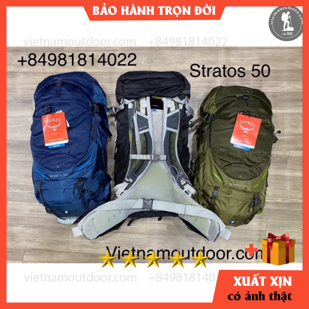 Balo trekking Osprey Stratos 50 - balo phượt - balo osprey