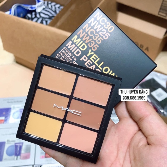 Bảng Che Khuyết Điểm MAC 6 ô - Medium | BigBuy360 - bigbuy360.vn