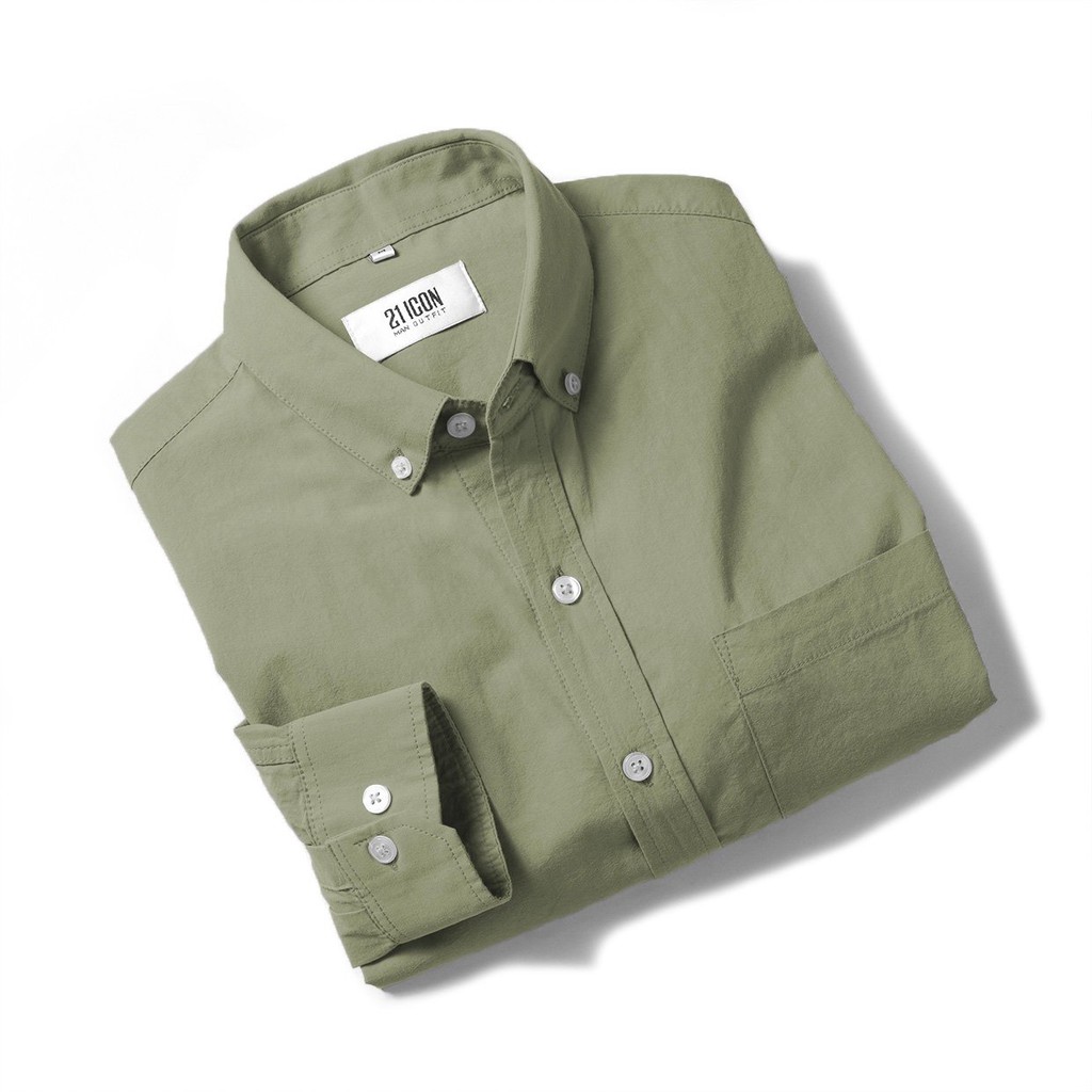 Áo sơ mi nam DOUBLE'D tay dài trơn SE2XR | BigBuy360 - bigbuy360.vn