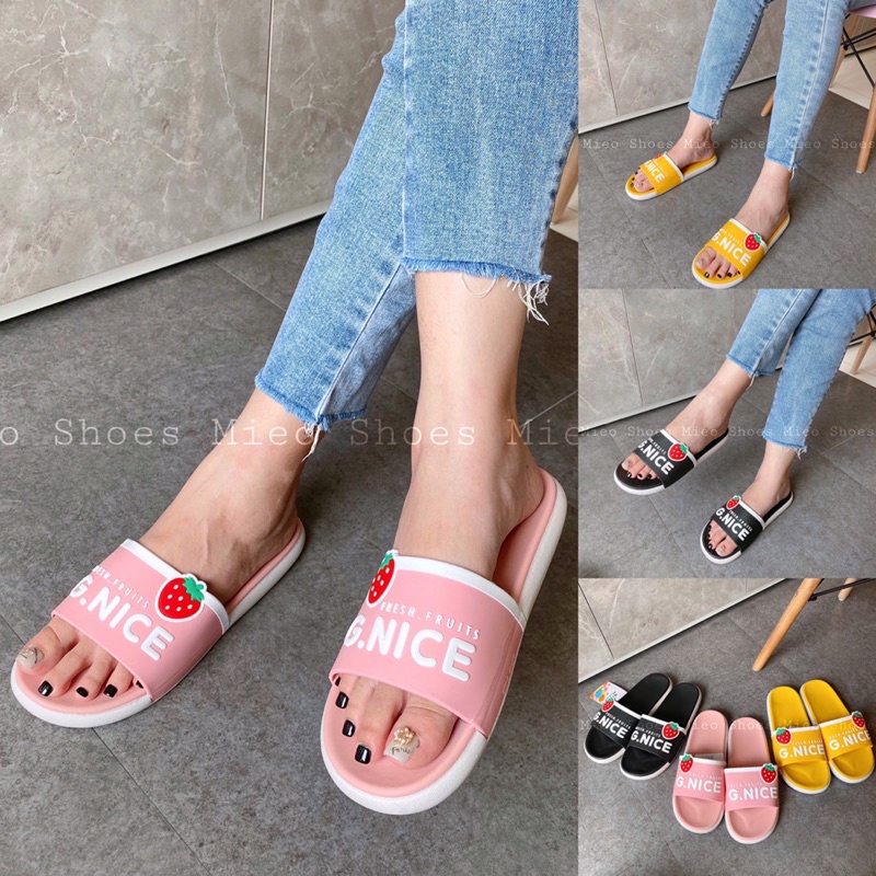 DÉP NHỰA TRÁI DÂU ( MIEO SHOES D998 D999 D1001 )
