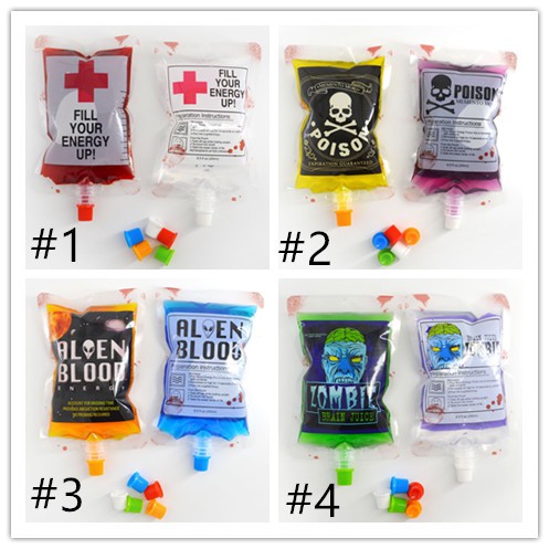 Set 2 túi rỗng dung tích 250ml đựng nước trái cây độc đáo