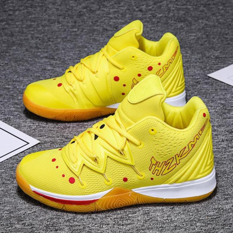 xc NEW CH Kyrie Irving 5 "SpongeBob" Giày bóng rổ chất lượng cao Size:36-46 : vc