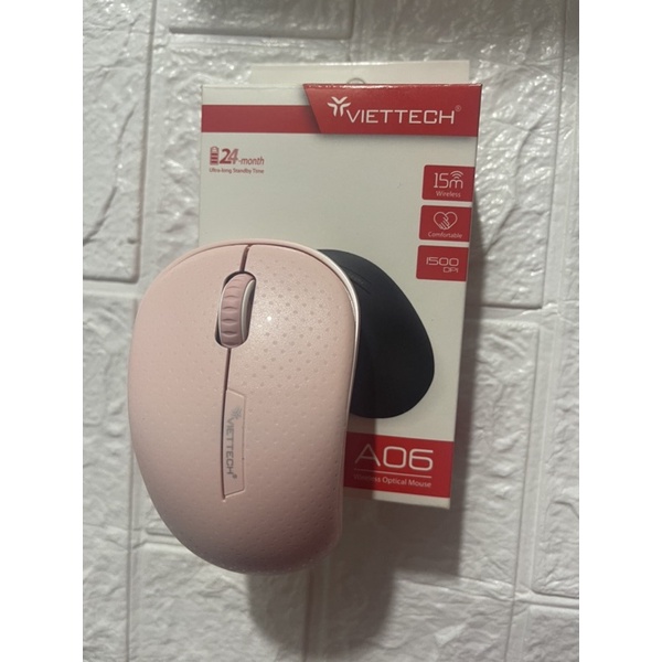 Chuột quang không dây Viettech A06. Sản phẩm đẹp, rẻ được ưa chuộng trên thị trường.