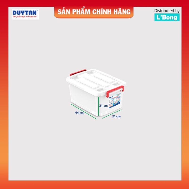 Thùng nhựa đựng đồ có bánh xe Duy Tân 15 lít