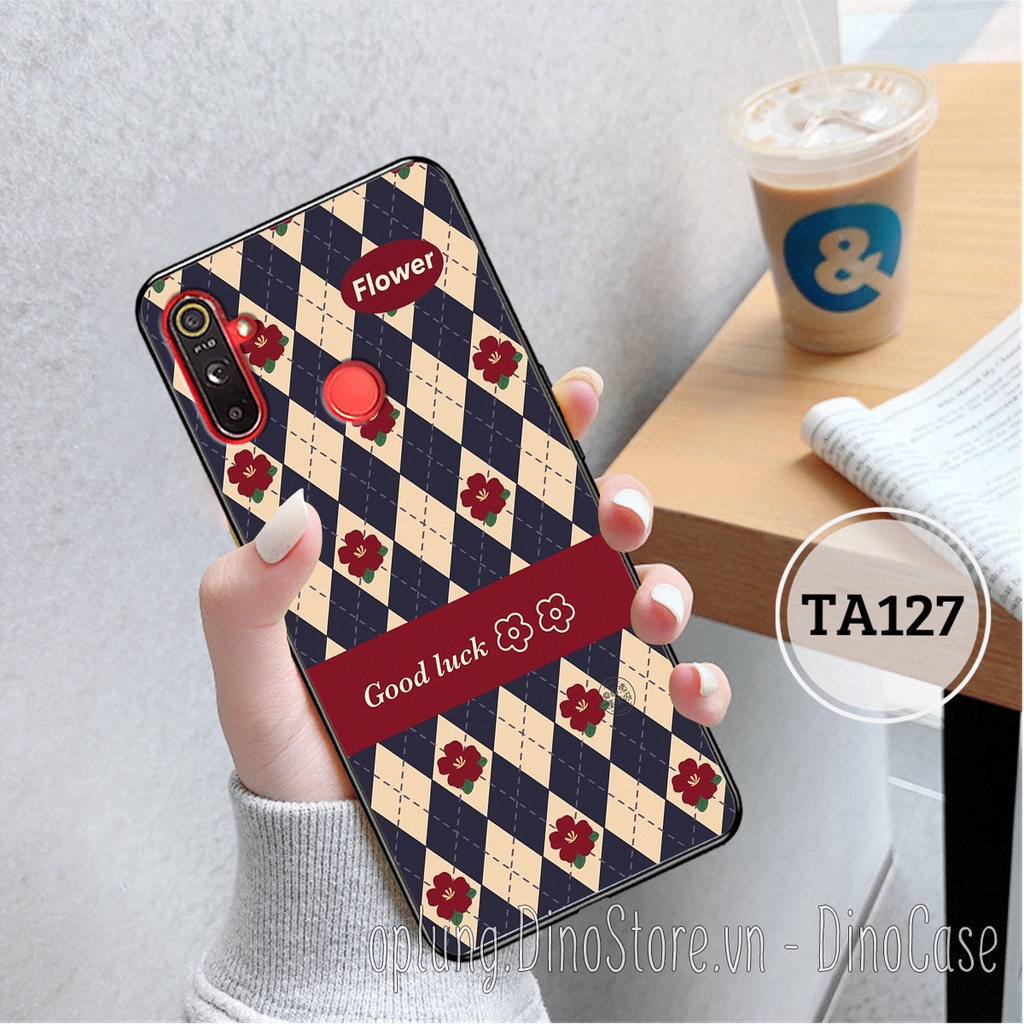 Ốp lưng Realme C3/5/5i/5 Pro- Realme 6/6 Pro in hình họa tiết kẻ Caro đen đỏ thời trang viền dẻo bảo vệ camera giá rẻ.