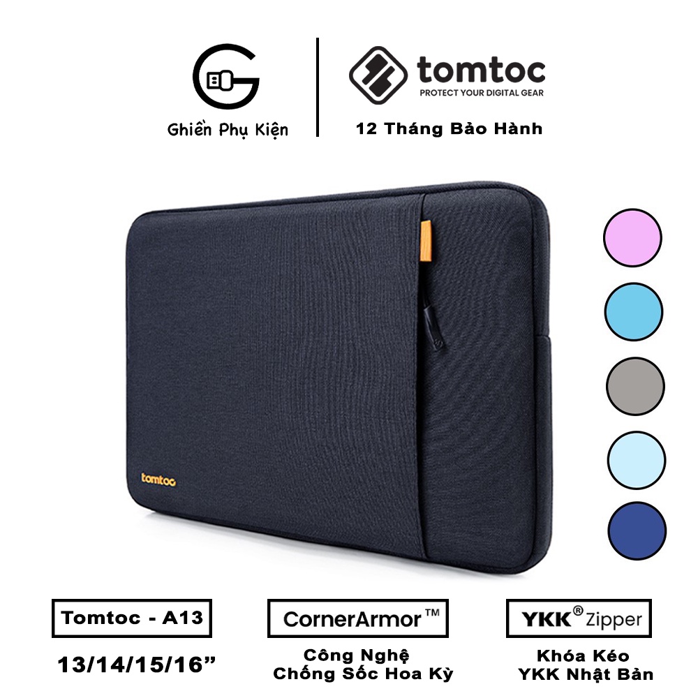 Túi Chống Sốc Tomtoc USA 360 Protective Macbook 13/14/15/16inch - Hàng Chính Hãng