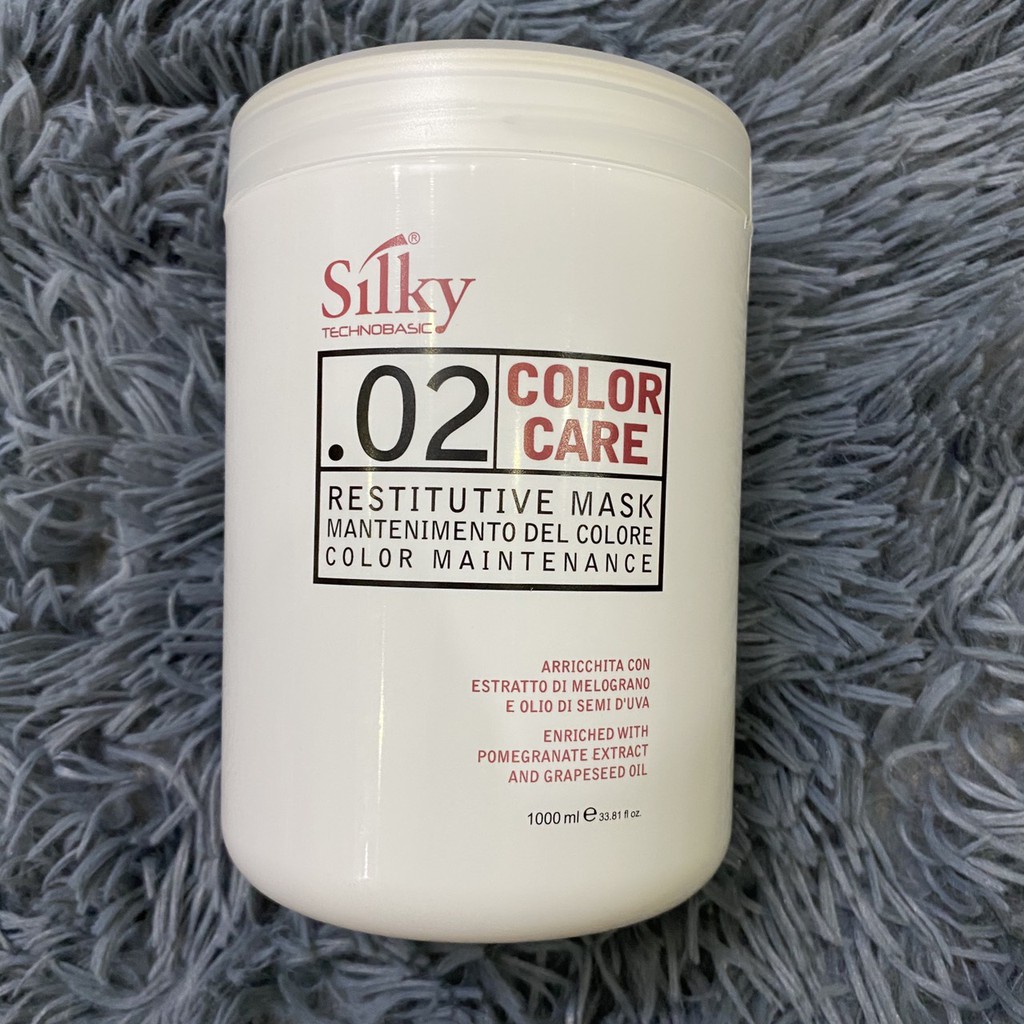 Hấp dầu dưỡng màu tóc nhuộm Silky Restitutive Mask 1000ml