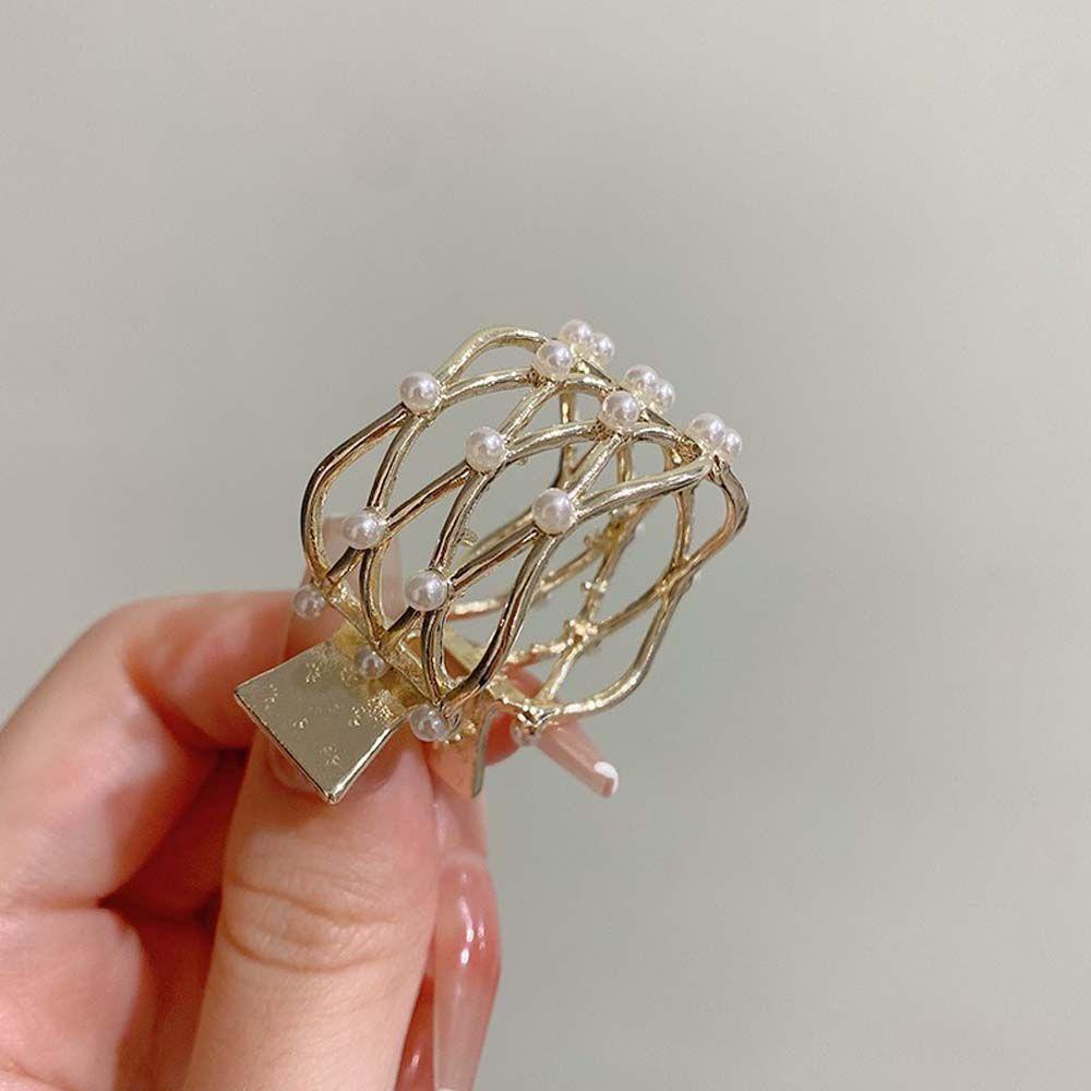 JARRED Kẹp Tóc Càng Cua Đính Đá Kiểu Dáng Hình Học Dễ Thương Cho Nữ