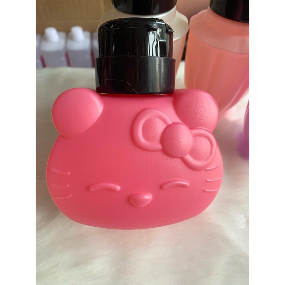 Lọ Đựng Acetone, Cồn, Nước (Hình Hello Kitty) 260ml