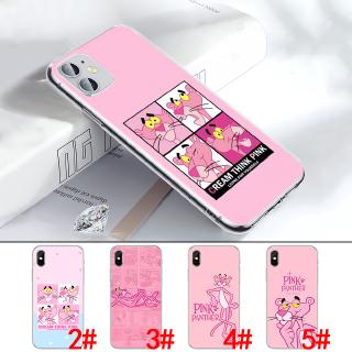 Ốp điện thoại TPU mềm trong suốt in hình chú báo hồng cho iPhone XS Max XR X 11 Pro 7 8 6 6S Plus 236C