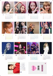 Lịch để bàn Blackpink 2019