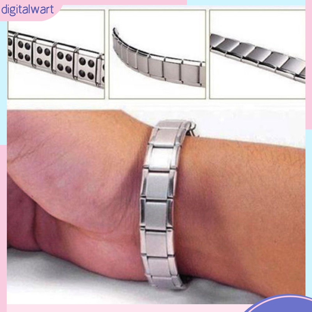 Vòng Đeo Tay Bằng Titan Có Nam Châm Thời Trang Cao Cấp Cho Nam