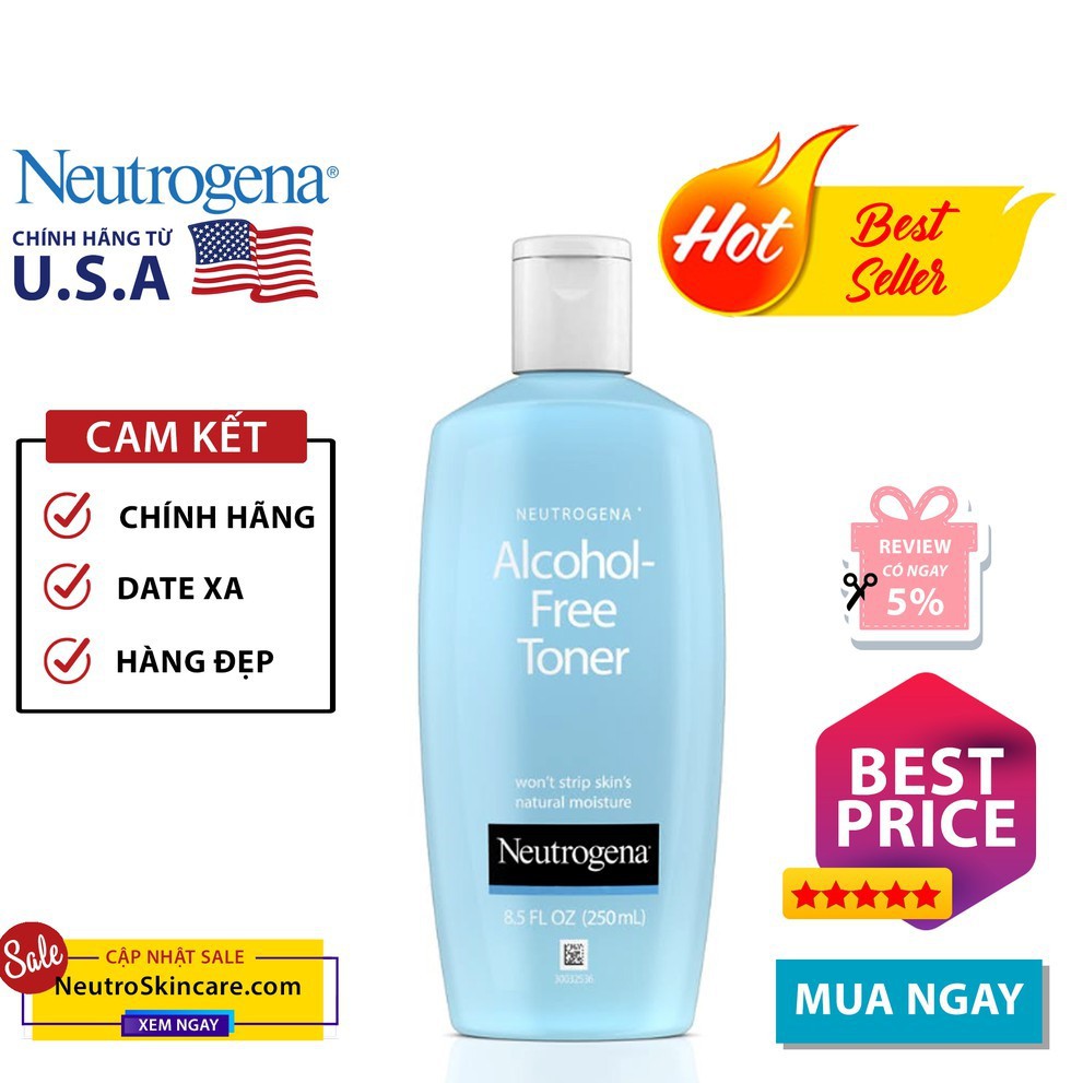 Nước hoa hồng Neutrogena Alcohol Free Toner