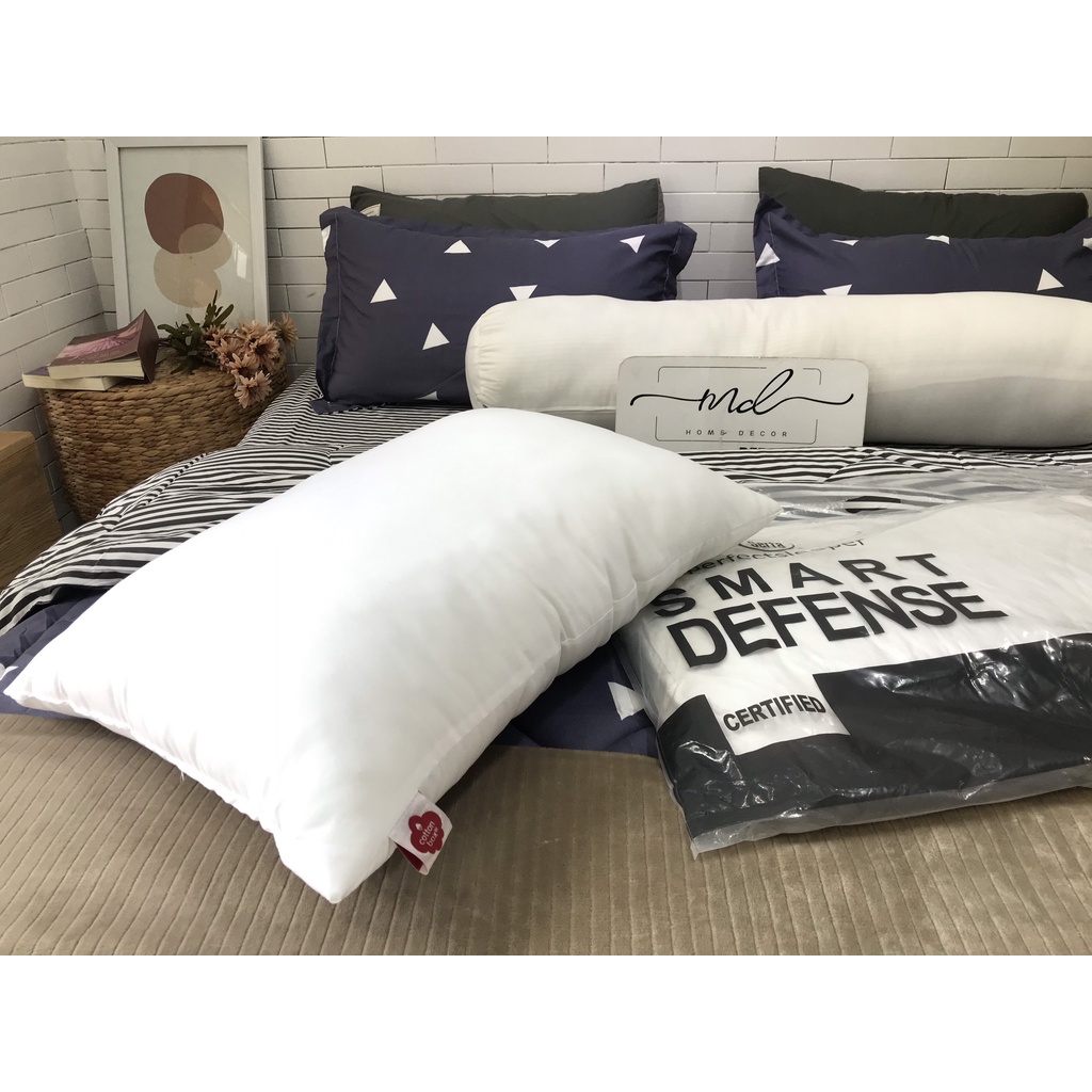 01 Ruột gối nằm người lớn 50x70 cm  VIE HOME Bedding, bông nhân tạo loại thấp nhẹ 1kg/ ruột